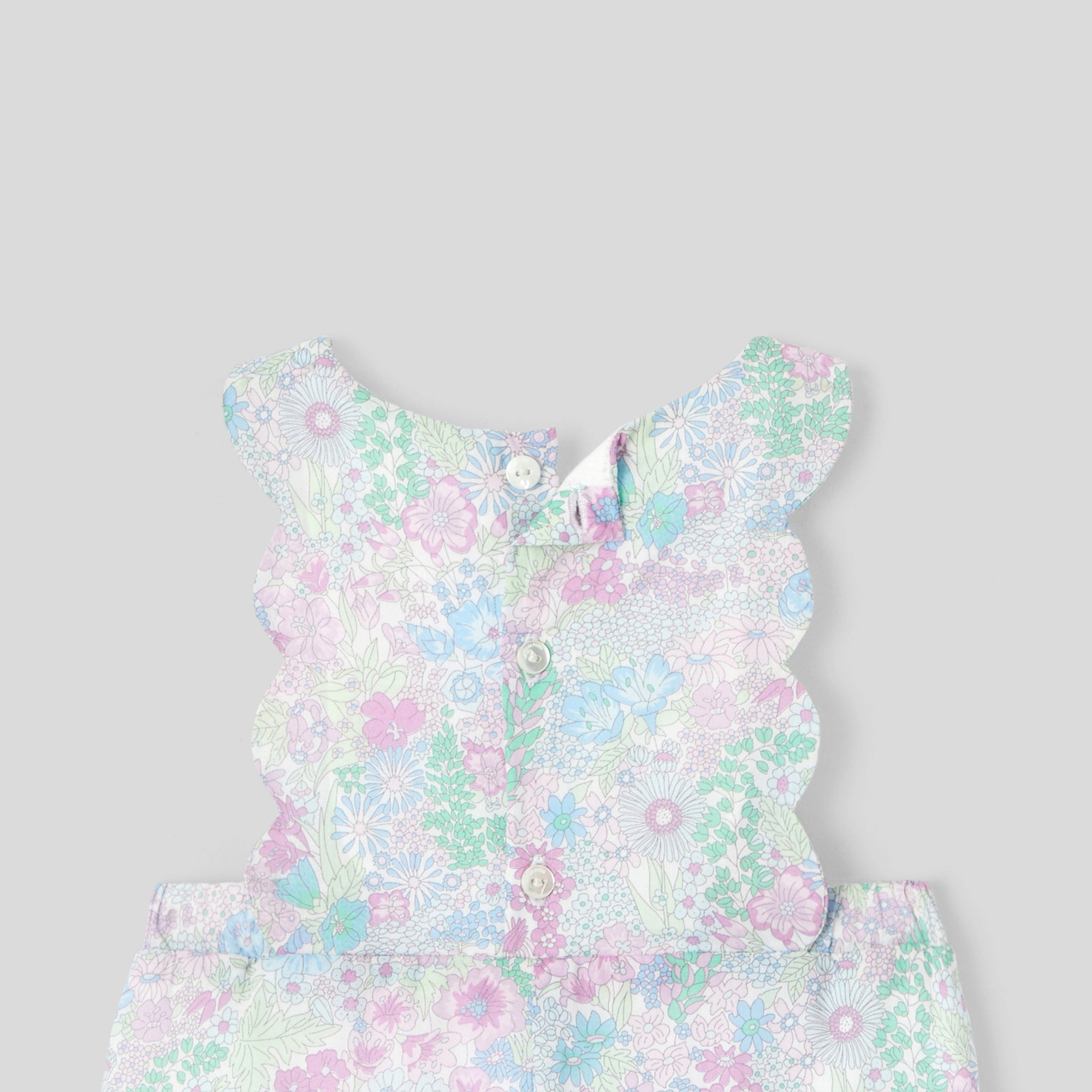 261 QTY / BLANC/MULTICO PAP COMBINAISON/ BLOOMER PAGODA