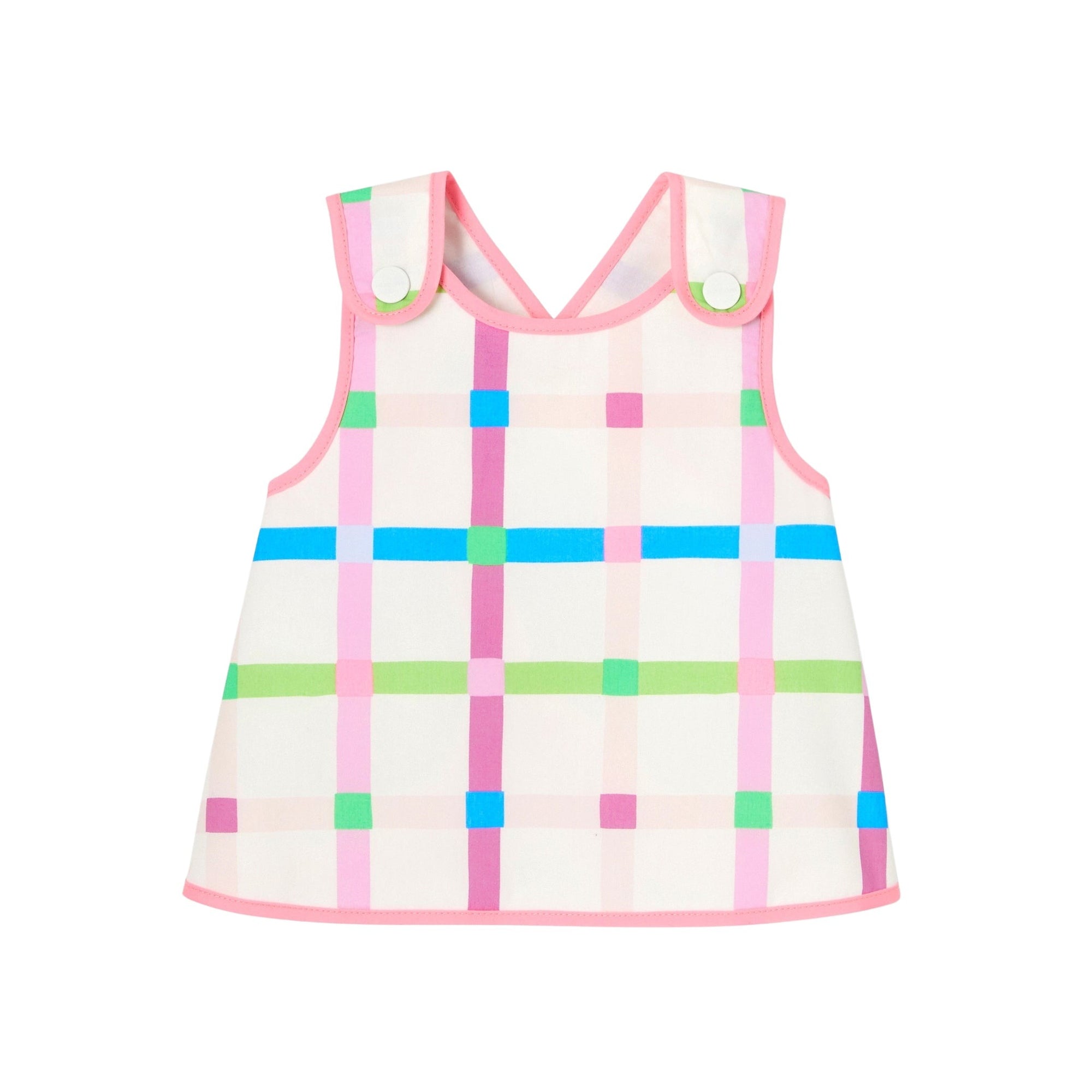 8 QTY / BLANC/MULTICO PAP TUNIQUE / BLOUSE NORCHIDEE