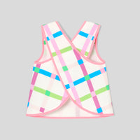 8 QTY / BLANC/MULTICO PAP TUNIQUE / BLOUSE NORCHIDEE