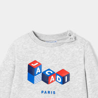253 QTY / GRIS CHINE  PAP SWEAT LEVANT