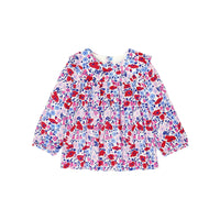 113 QTY / BLANC/MULTICO PAP TUNIQUE / BLOUSE PAMELA