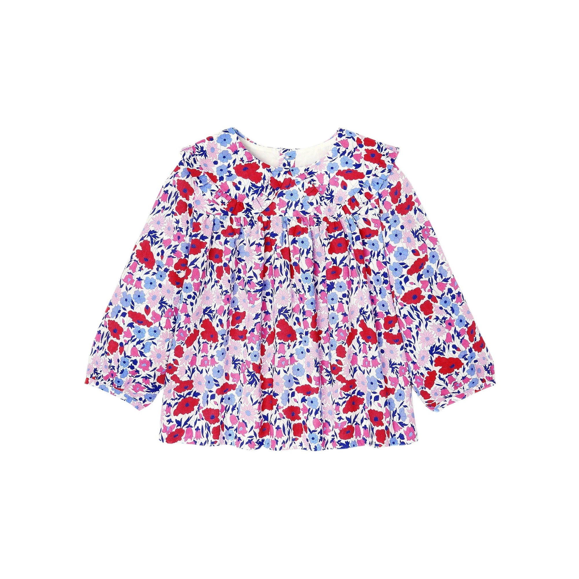 113 QTY / BLANC/MULTICO PAP TUNIQUE / BLOUSE PAMELA