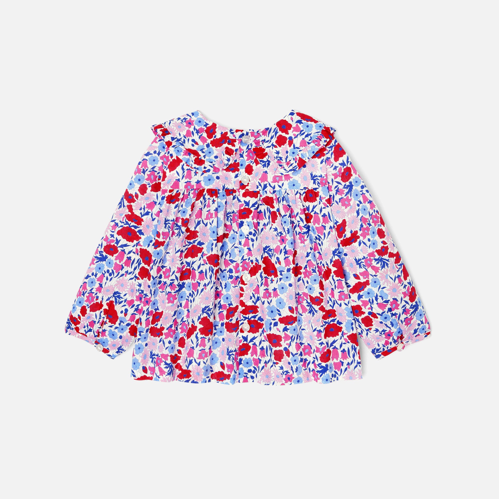 113 QTY / BLANC/MULTICO PAP TUNIQUE / BLOUSE PAMELA