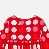 303 QTY / ROUGE/MULTICO PAP ROBE LOUISE