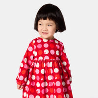 303 QTY / ROUGE/MULTICO PAP ROBE LOUISE