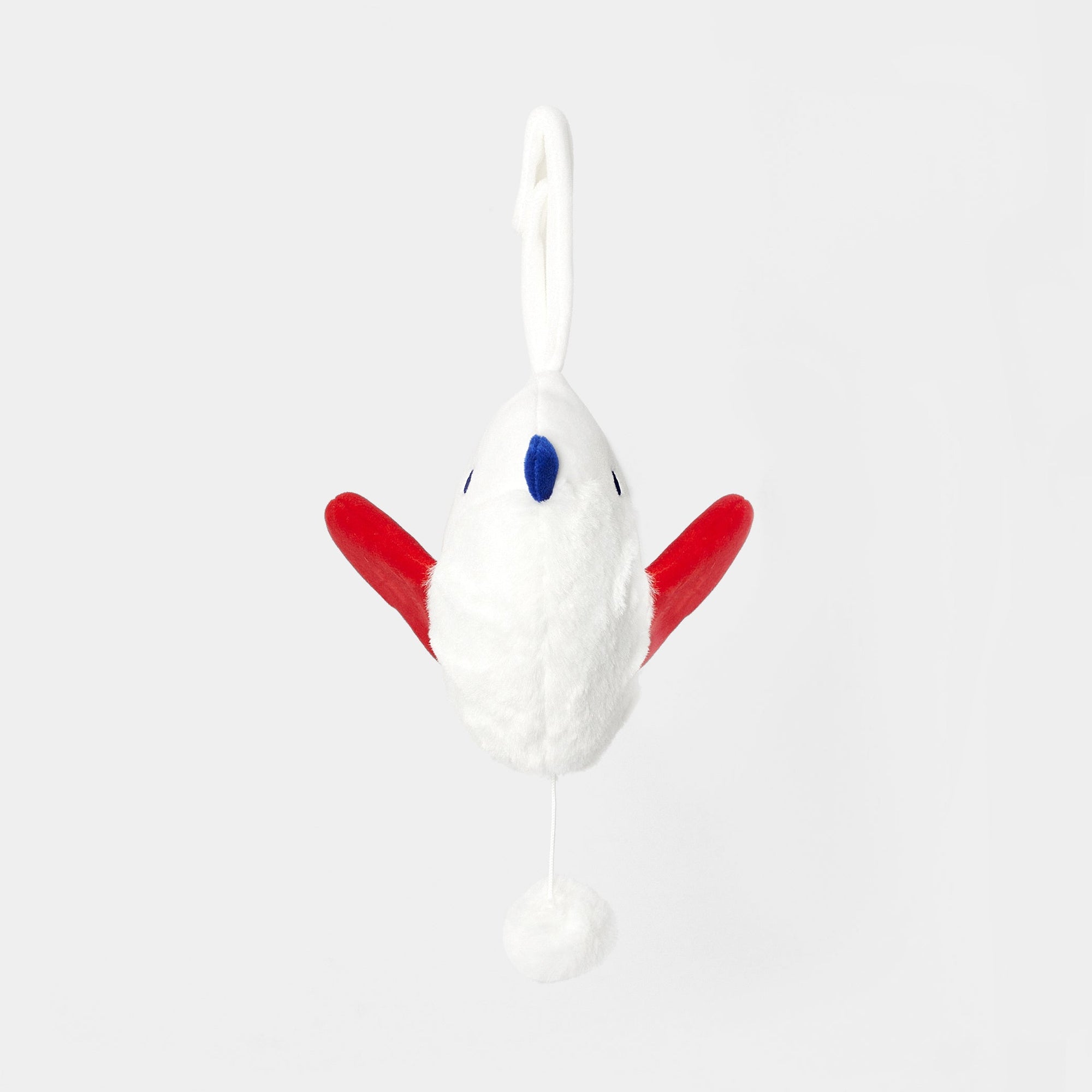 BLANC/MULTICO PELUCHE MUSICALE OISEAU FRENCH TOUCH