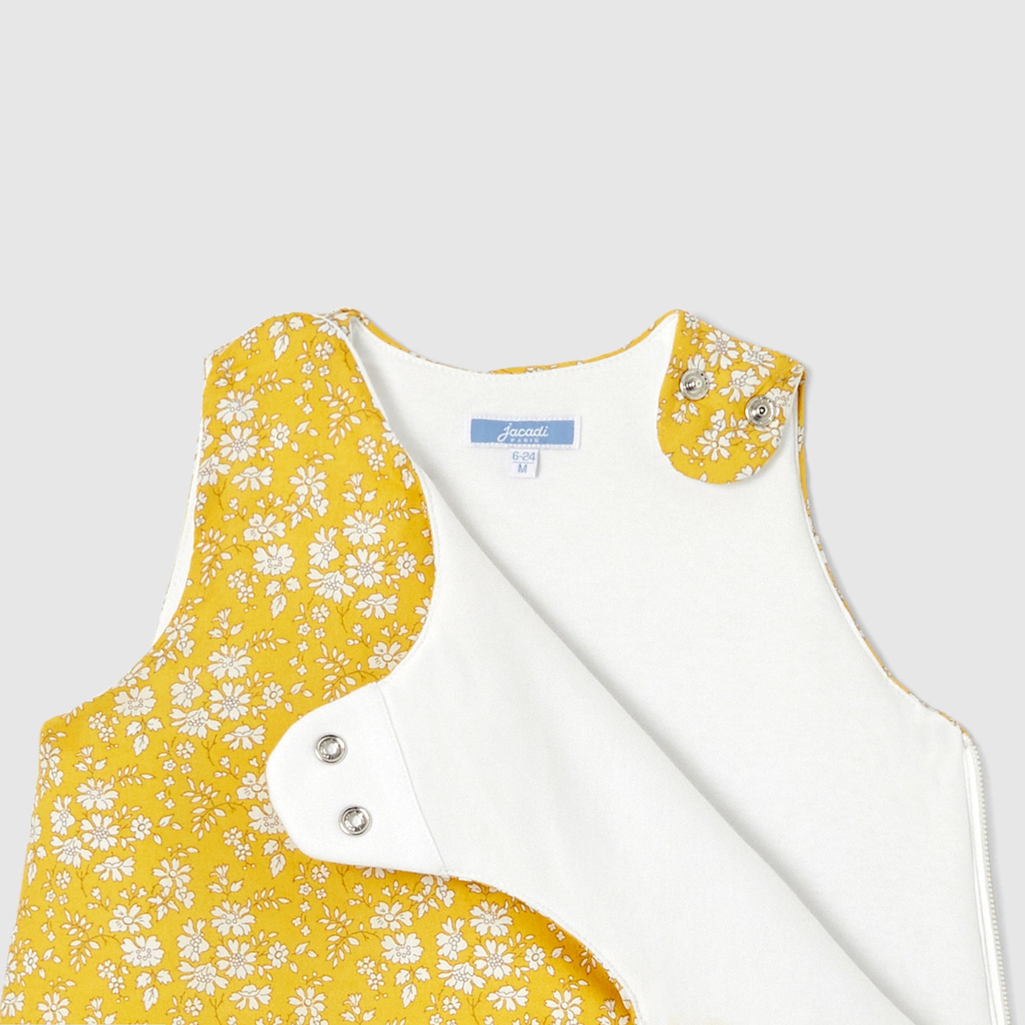 278 QTY / JAUNE/BLANC PUERICULTURE LINGE DE LIT GIGOTEUSE 6-24M LIBERTY PETITE BALADE