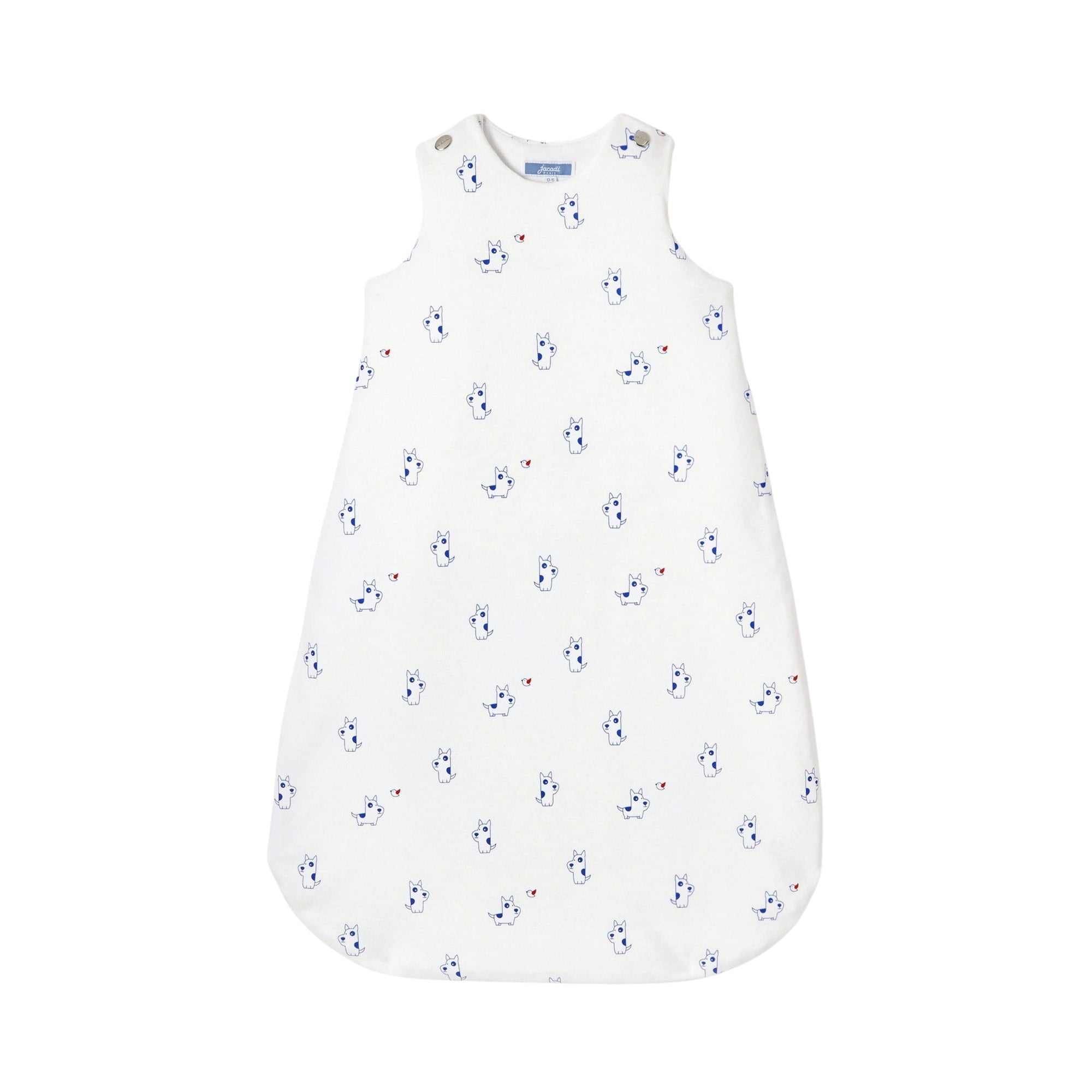 74 QTY / BLANC/BLEU PUERICULTURE LINGE DE LIT GIGOTEUSE 0-6M  FRENCH TOUCH