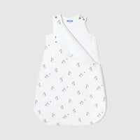 74 QTY / BLANC/BLEU PUERICULTURE LINGE DE LIT GIGOTEUSE 0-6M  FRENCH TOUCH