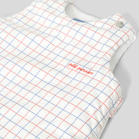 0 QTY / BLANC/MULTICO PUERICULTURE LINGE DE LIT GIGOTEUSE 6-24M  CARREAUX FRENCH TOUCH