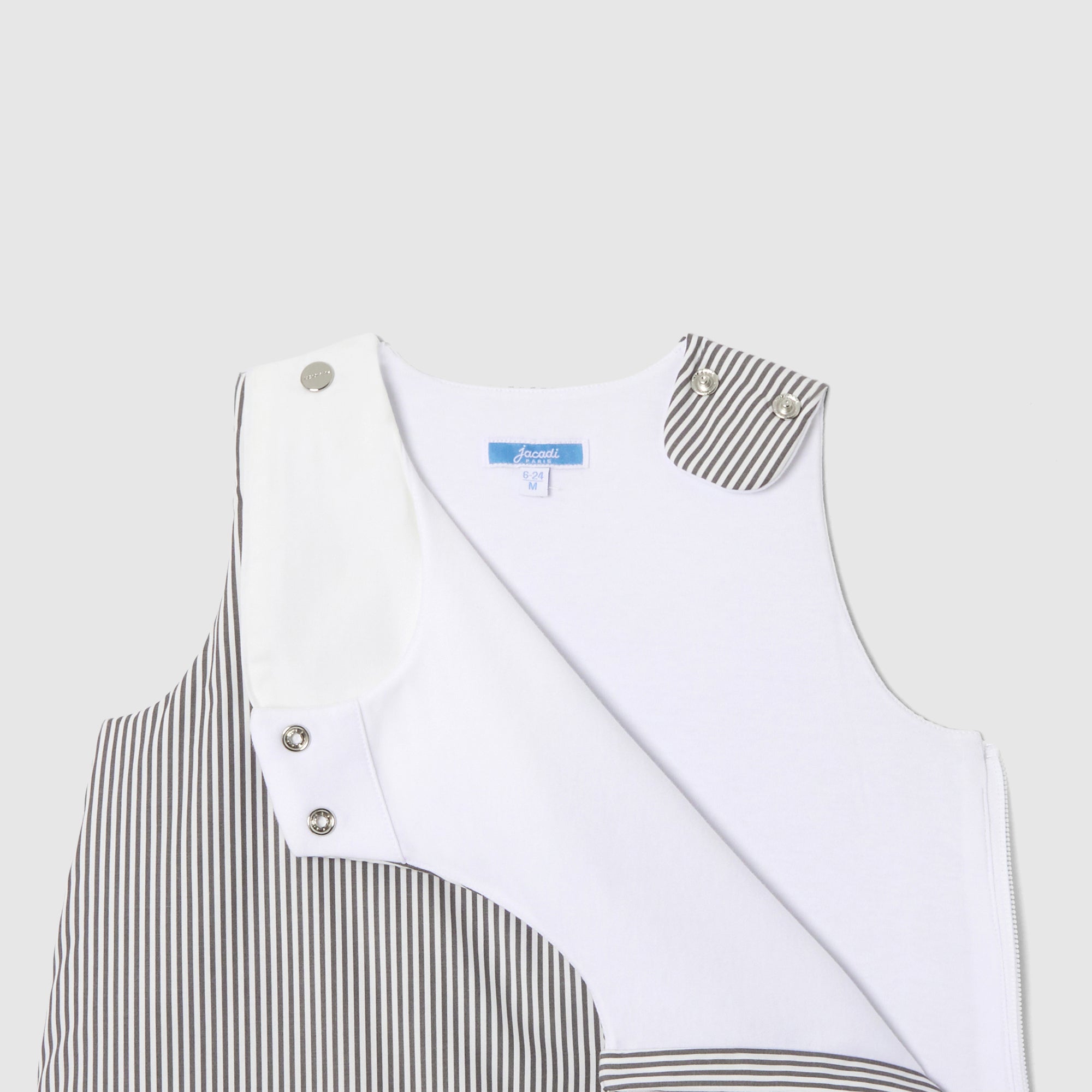 113 QTY / BLANC/GRIS PUERICULTURE LINGE DE LIT GIGOTEUSE 6-24M RAYEE PETITE BALADE