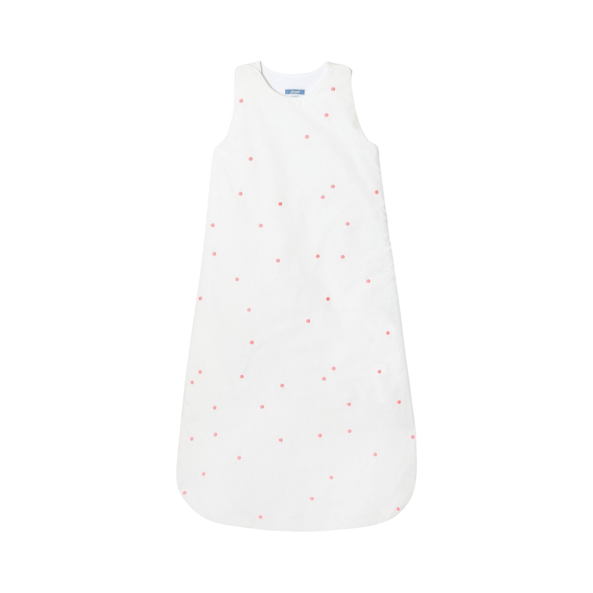 272 QTY / BLANC/ROSE PUERICULTURE LINGE DE LIT GIGOTEUSE 6-24M BRODEE POIS