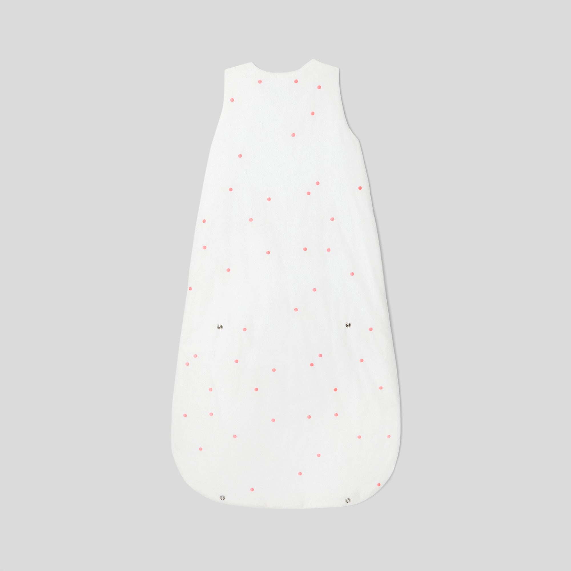272 QTY / BLANC/ROSE PUERICULTURE LINGE DE LIT GIGOTEUSE 6-24M BRODEE POIS