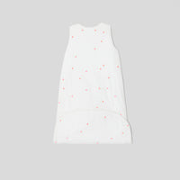 272 QTY / BLANC/ROSE PUERICULTURE LINGE DE LIT GIGOTEUSE 6-24M BRODEE POIS