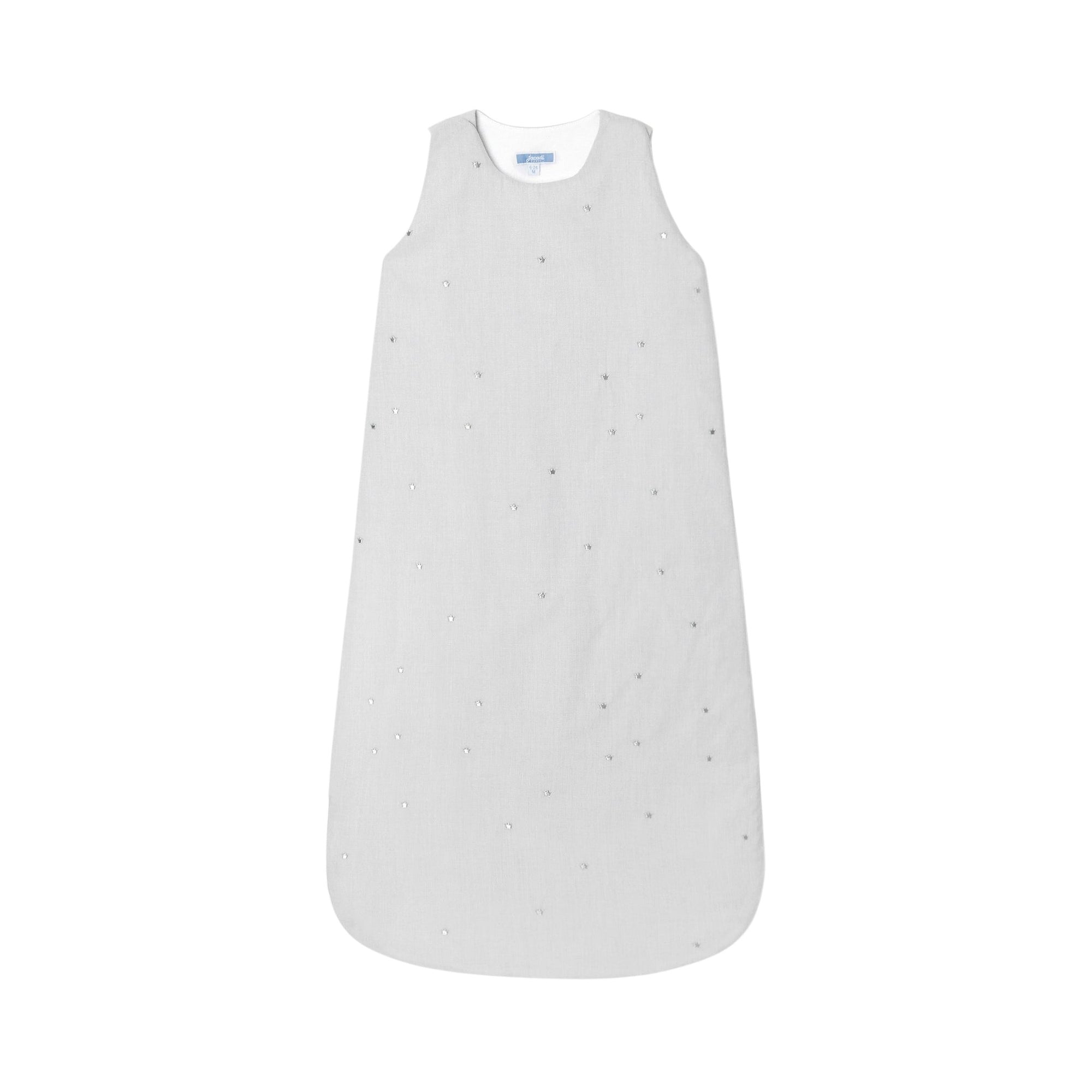 17 QTY / GRIS CLAIR PUERICULTURE LINGE DE LIT GIGOTEUSE COURONNES 6-24M PETITE BALADE