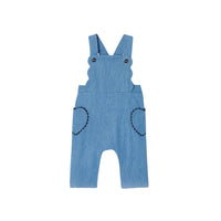 181 QTY / DENIM FONCE PAP SALOPETTE PRUNE
