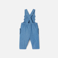 181 QTY / DENIM FONCE PAP SALOPETTE PRUNE