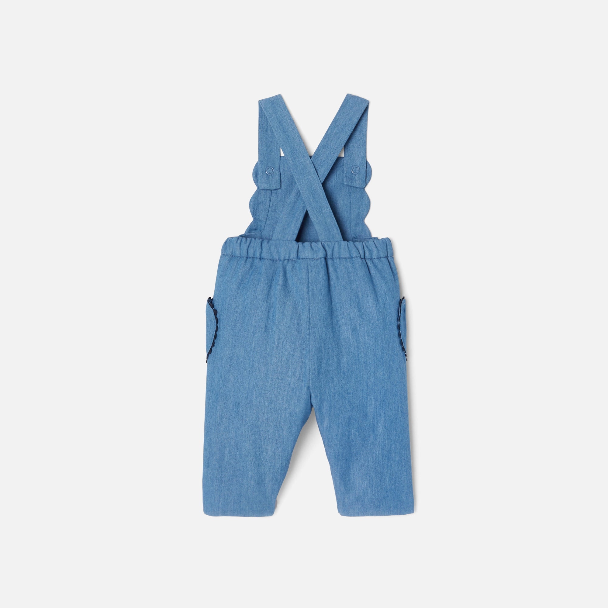 181 QTY / DENIM FONCE PAP SALOPETTE PRUNE