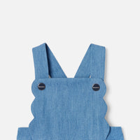 181 QTY / DENIM FONCE PAP SALOPETTE PRUNE