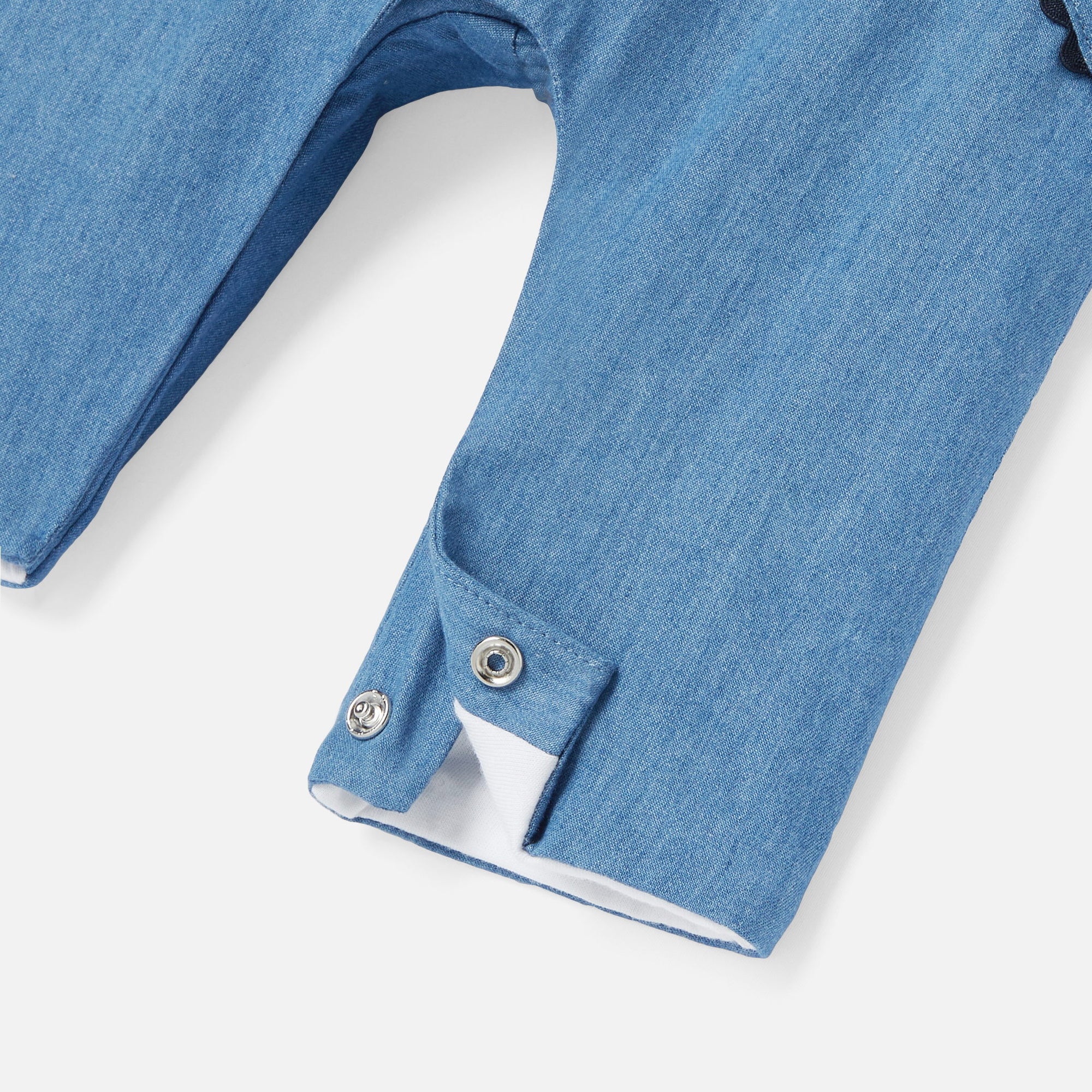 181 QTY / DENIM FONCE PAP SALOPETTE PRUNE