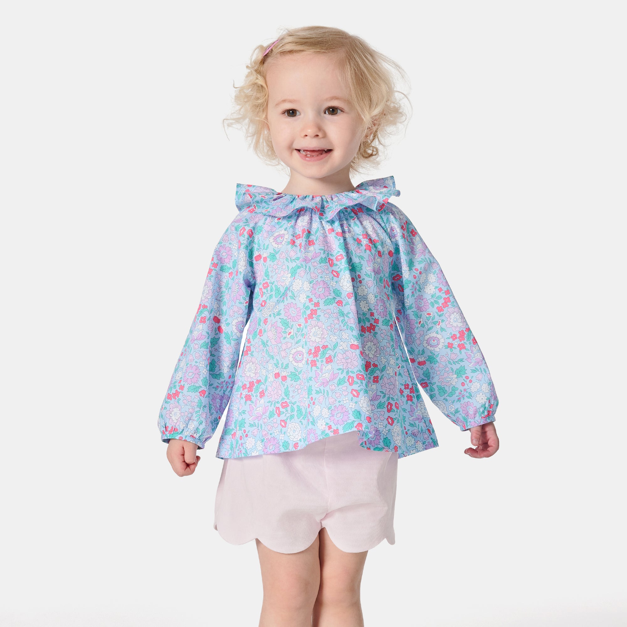 0 QTY / BLEU/MULTICO PAP TUNIQUE / BLOUSE PAULINE