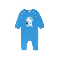 73 QTY / BLEU/MULTICO PAP COMBINAISON/ BLOOMER POPIN