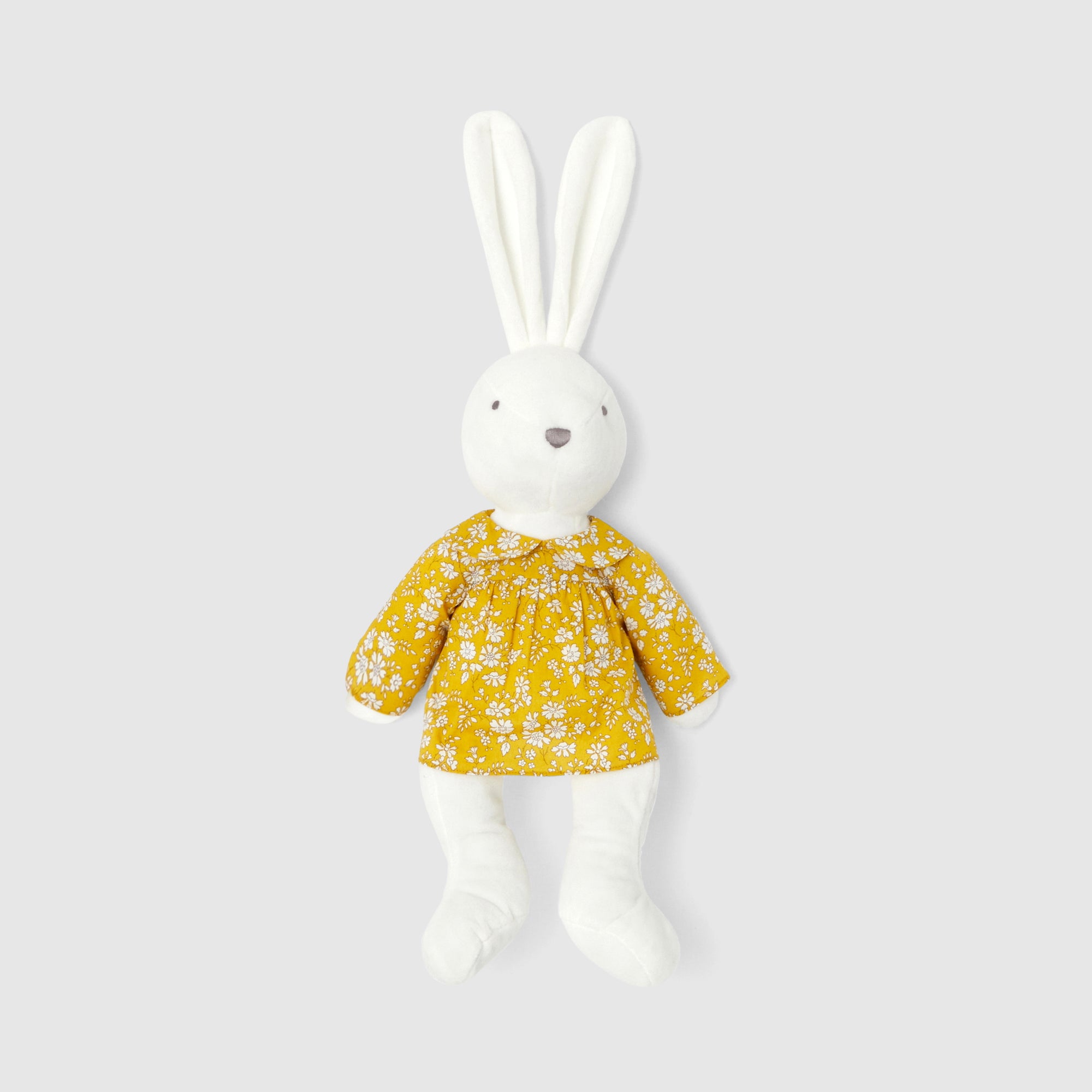 124 QTY / BLANC/MULTICO PUERICULTURE JOUETS BLOUSE LIBERTY PETITE BALADE LAPIN MM