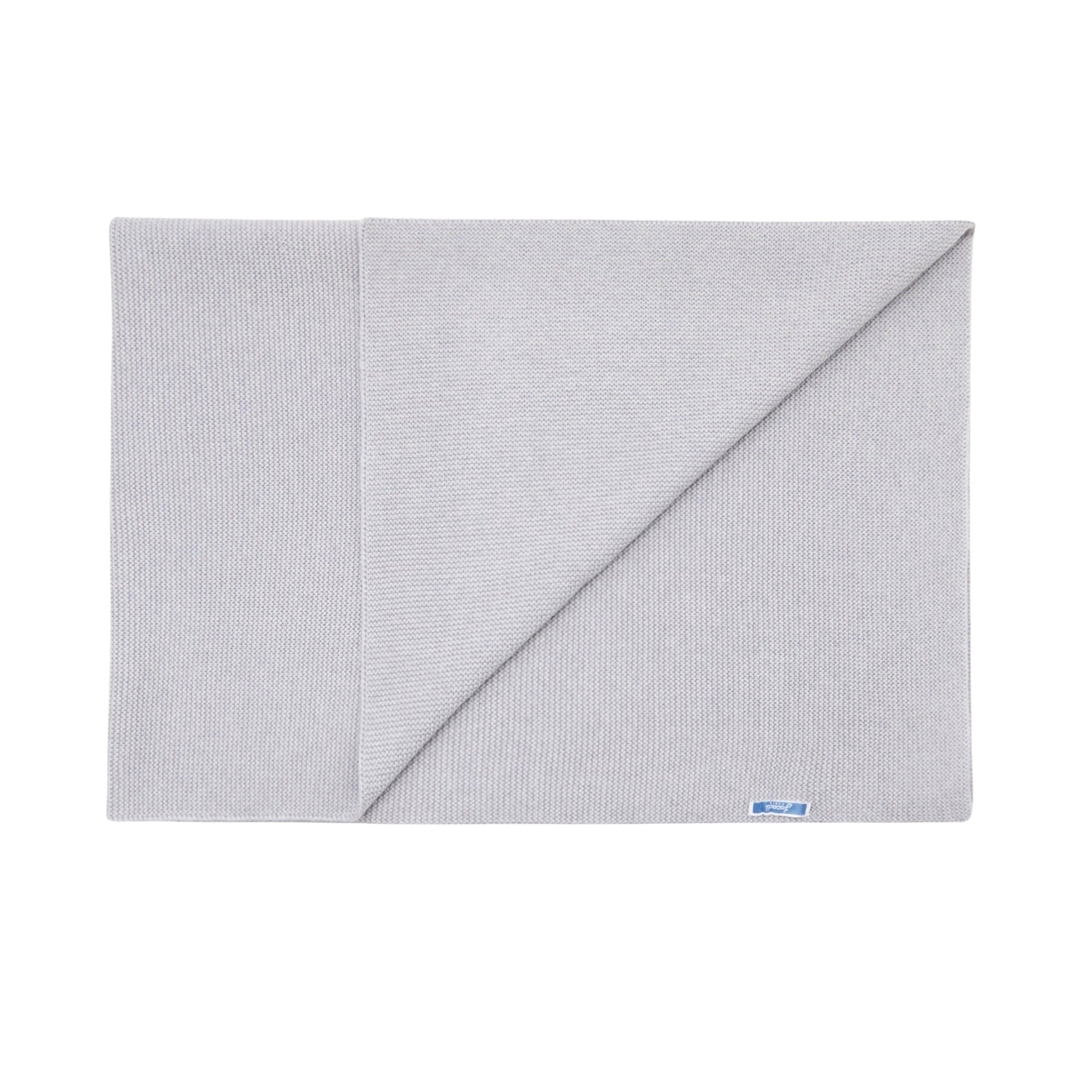 GRIS CHINE CLAIR COUVERTURE MOUSSE LAINE