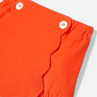 161 QTY / ORANGE FONCE PAP SHORT / BERMUDA PINCEAU