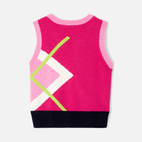 2 QTY / ROSE/MULTICO PAP PULL POMETTE