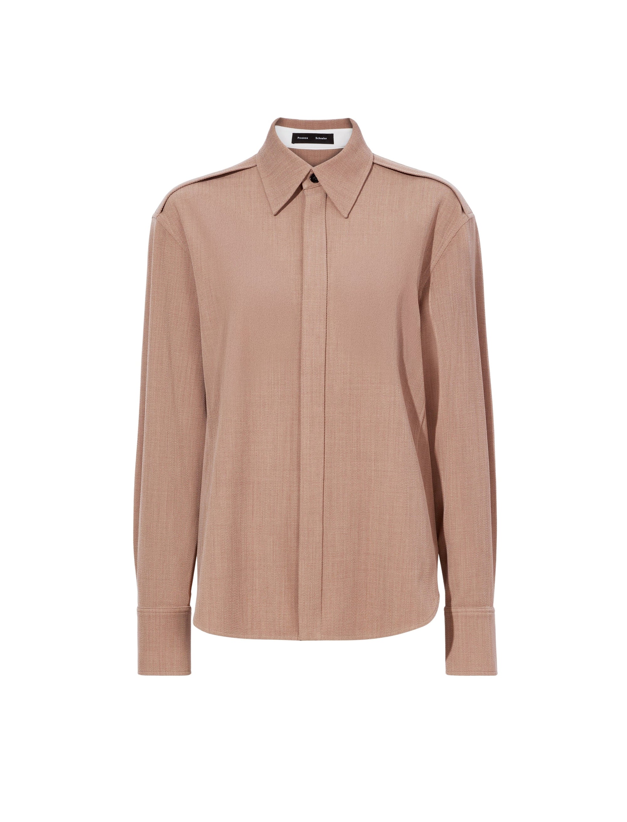 Chemise Maya en laine - Khaki mélangé