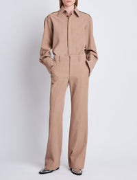 Chemise Maya en laine - Khaki mélangé