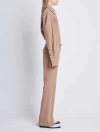 Chemise Maya en laine - Khaki mélangé