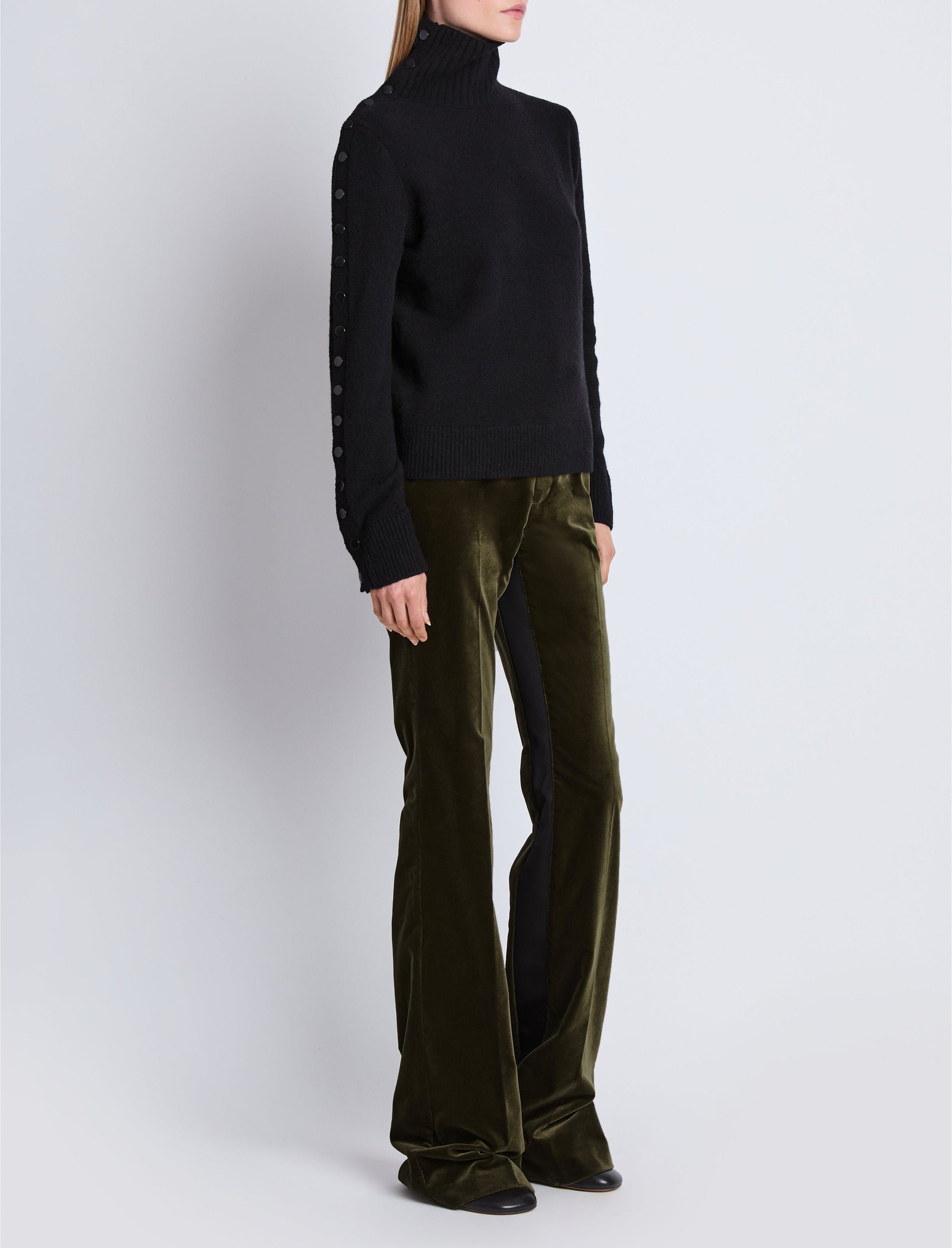 Pantalon Marie en velours - Olive