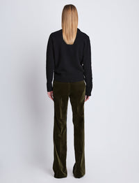 Pantalon Marie en velours - Olive