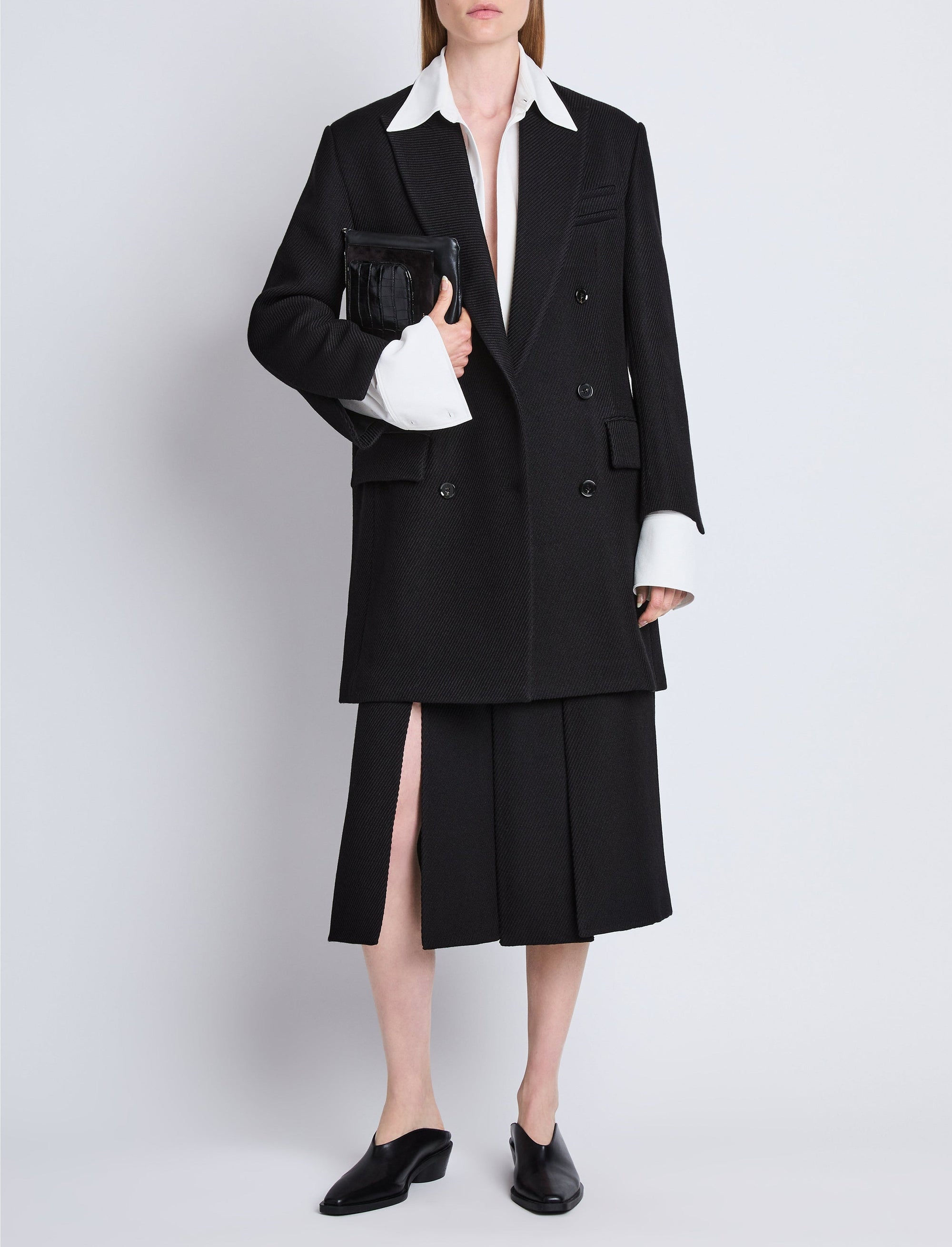 Manteau Henri en laine - Black