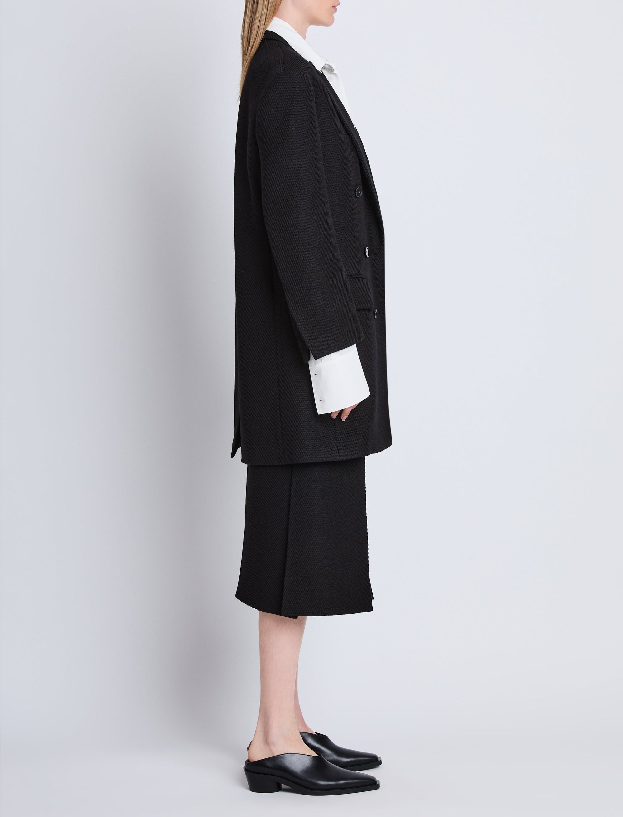Manteau Henri en laine - Black
