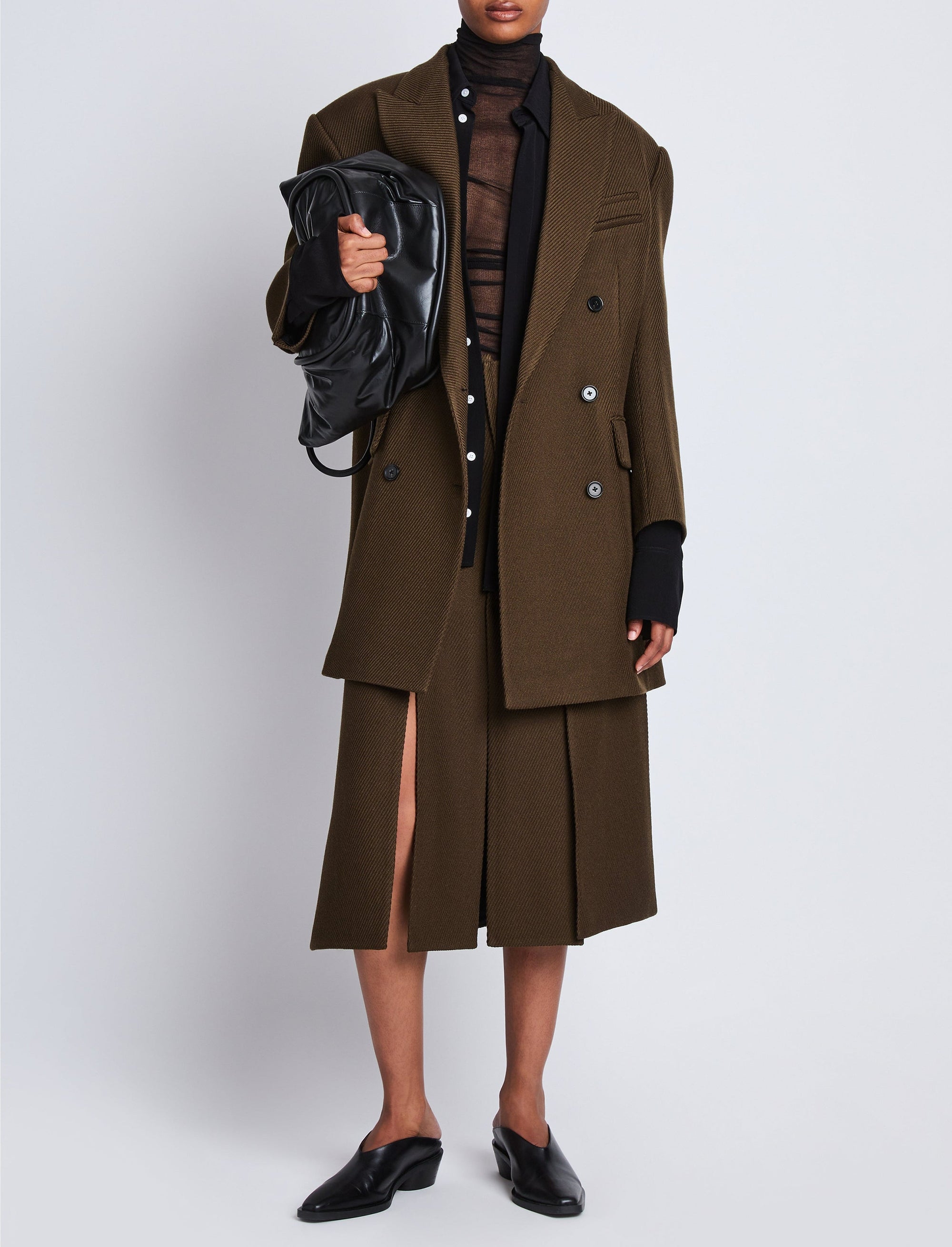 Manteau Henri en laine - Dark Loden