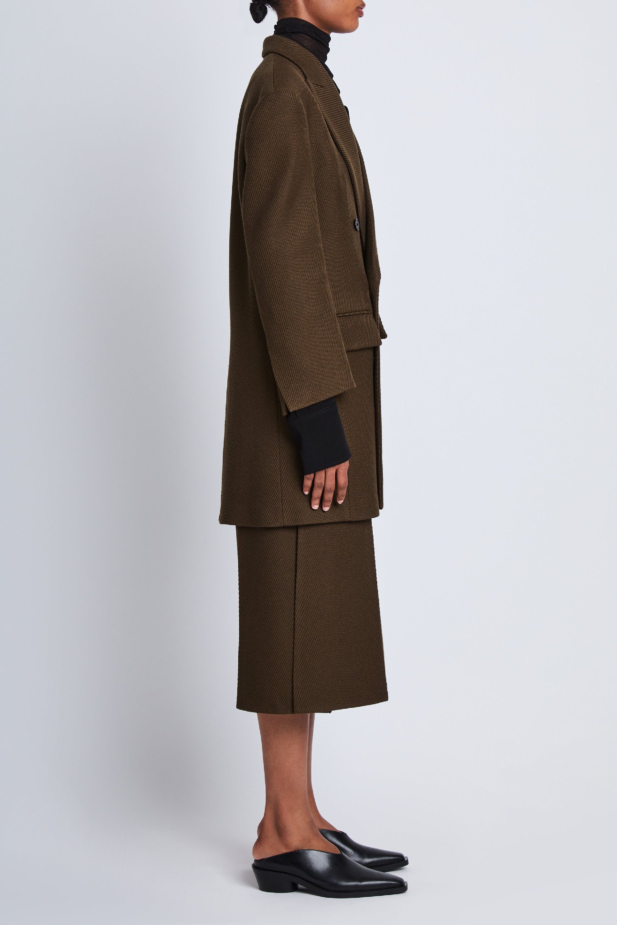 Manteau Henri en laine - Dark Loden