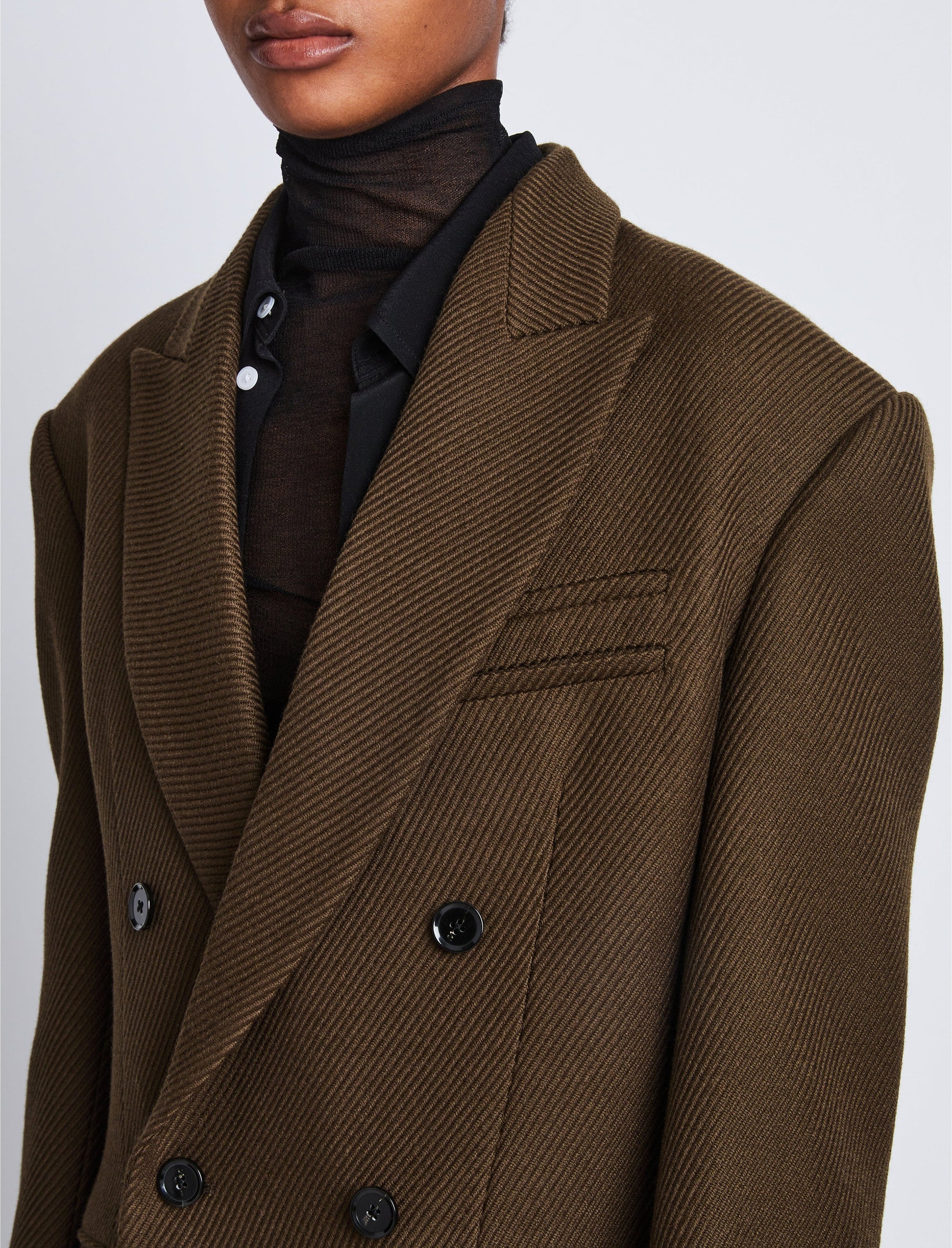 Manteau Henri en laine - Dark Loden