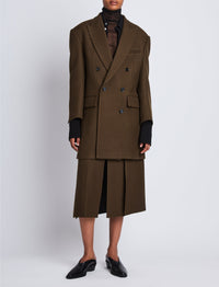 Manteau Henri en laine - Dark Loden