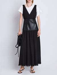 Robe Viviane en crêpe - Black