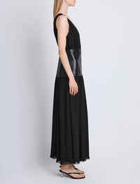 Robe Viviane en crêpe - Black