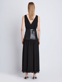 Robe Viviane en crêpe - Black