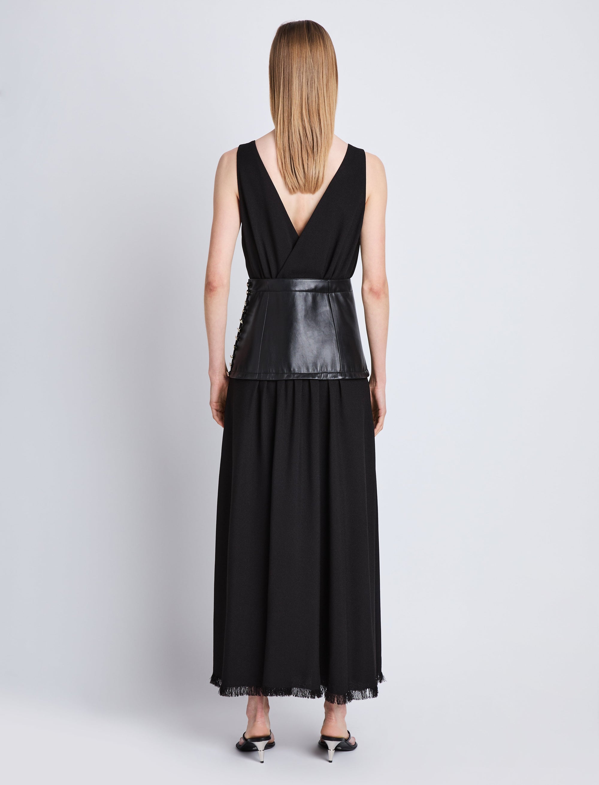 Robe Viviane en crêpe - Black