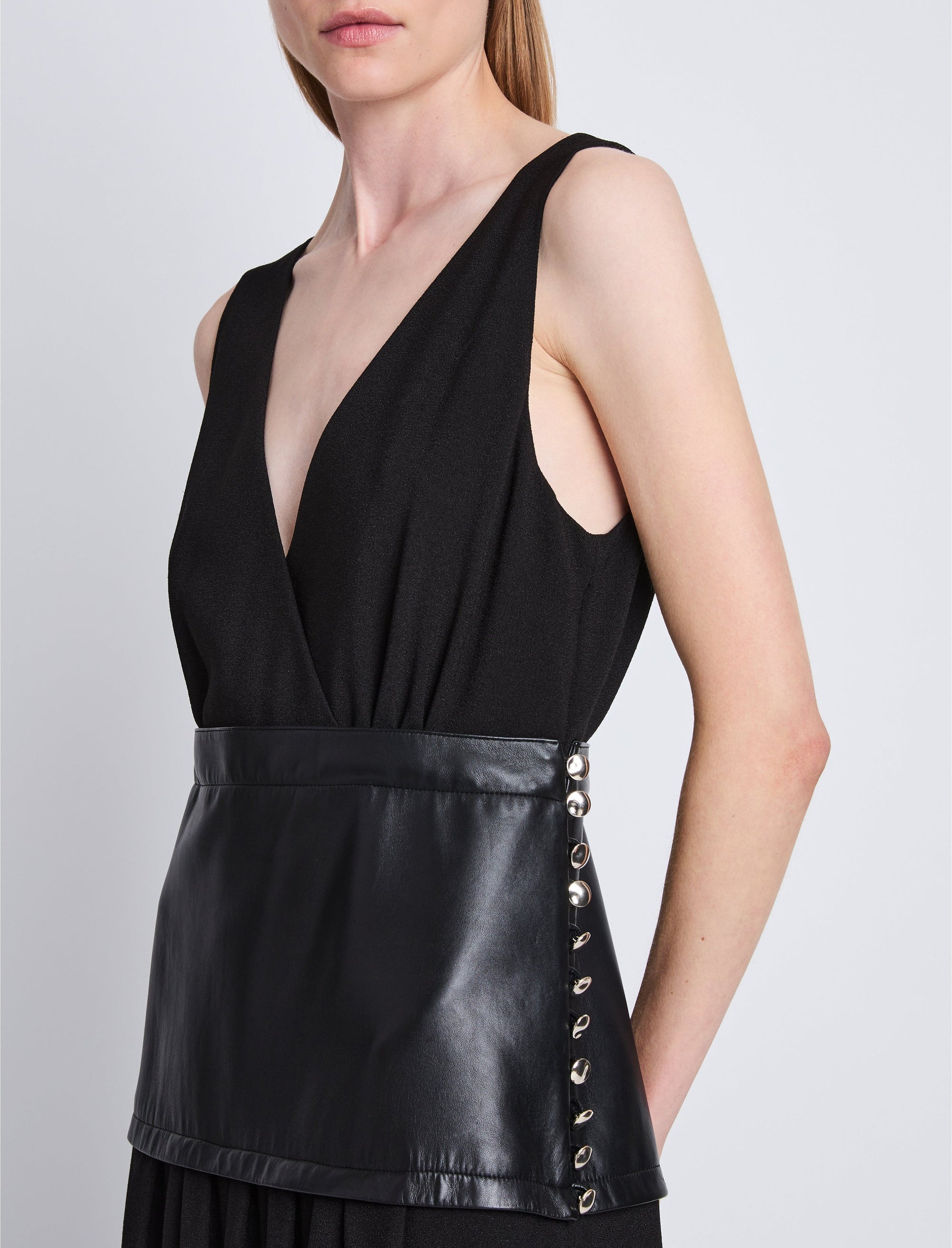 Robe Viviane en crêpe - Black