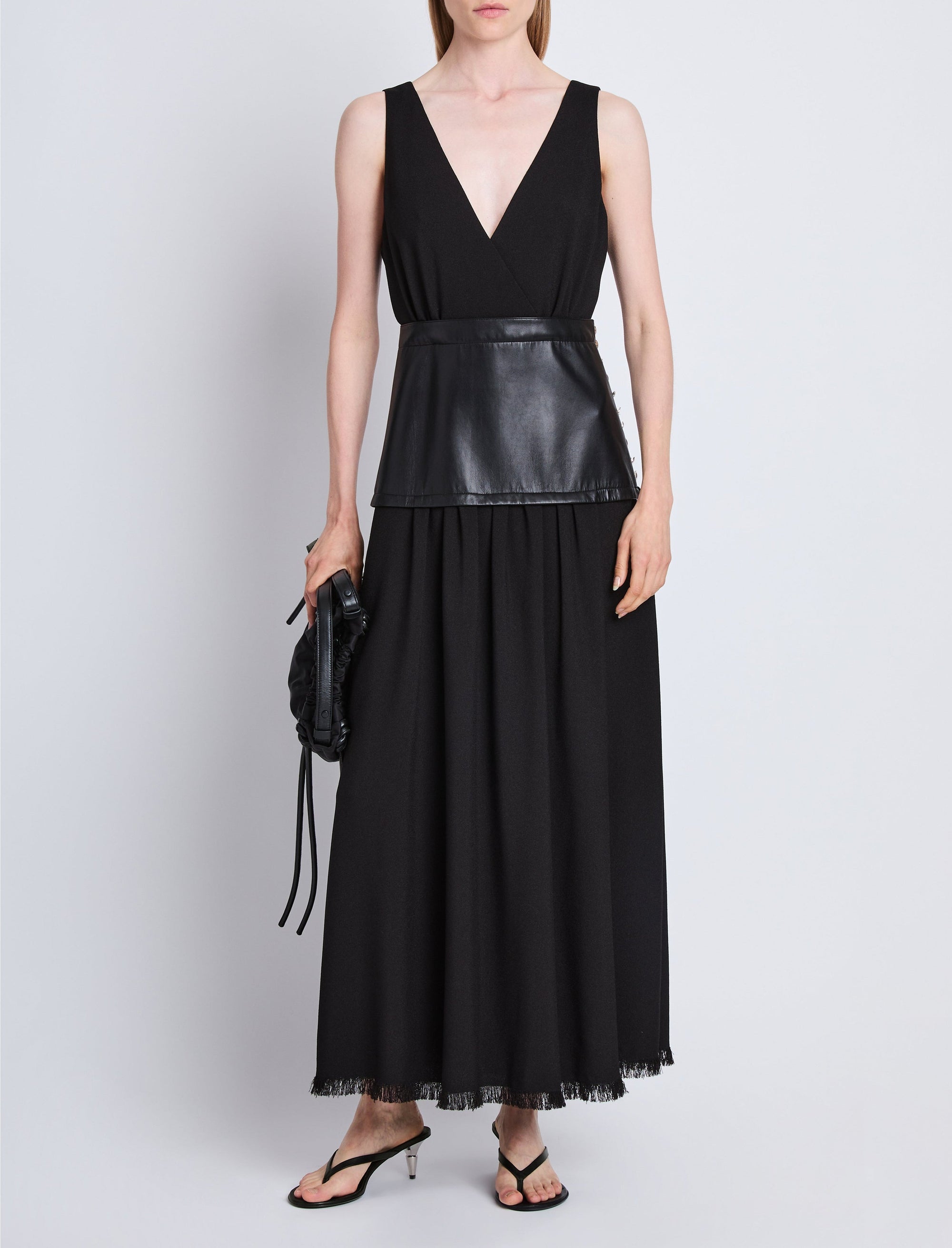 Robe Viviane en crêpe - Black
