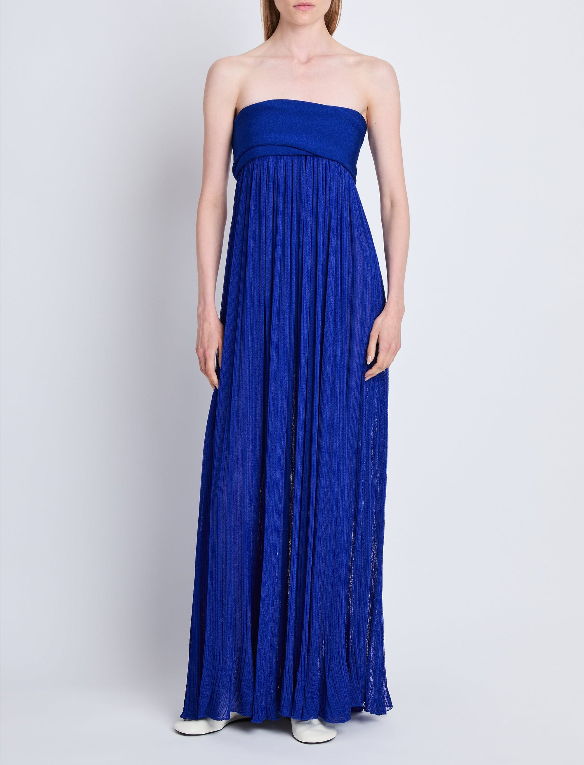 Robe longue Rina - Cobalt