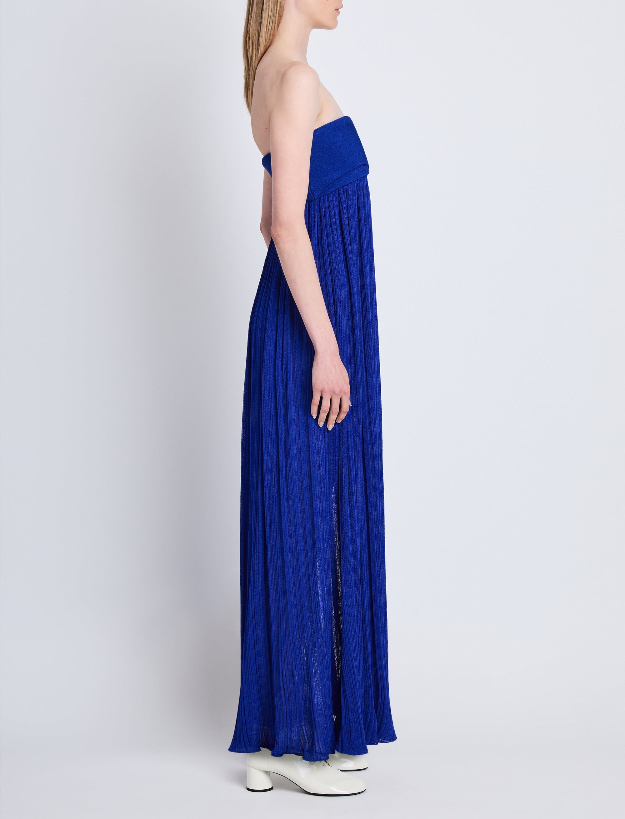Robe longue Rina - Cobalt