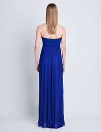 Robe longue Rina - Cobalt